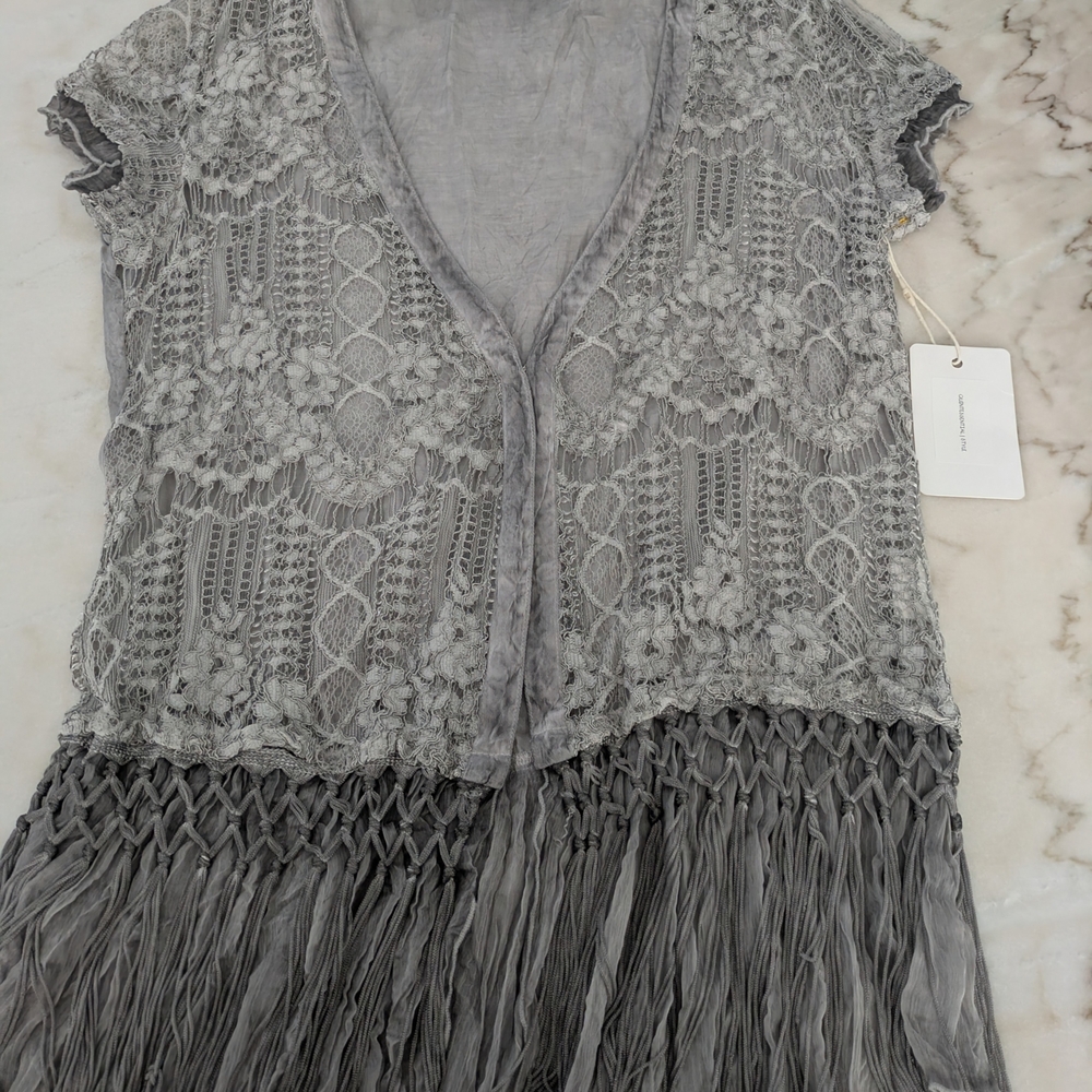 Alberto Makali Soft Gray Blouse